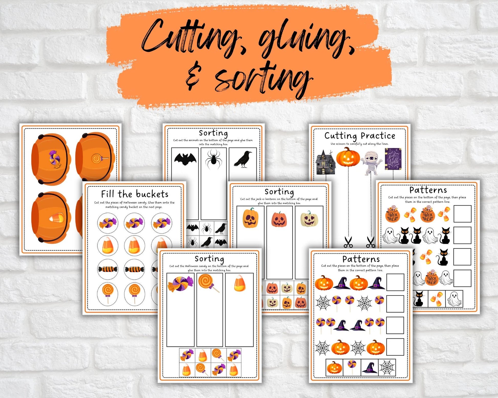 Printable Halloween Preschool Activity Bundle