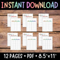 Weekly Lesson Planner Printable, Lined Teacher Planner, Teaching Plan Sheets, Class Planning Pages, Multiple Subject Planner, School Planner