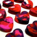 HEART Crayon Party Favor for kids - Mini Heart Original Rainbow Crayon boxed set of 4, Heart Crayon for Kids Party Favors, Summer Craft Toy