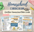Homeschool Bible Study PDF | Christian Homeschool Curriculum | Bible Learning Pages | Kids Bible Worksheets | Scripture Printables