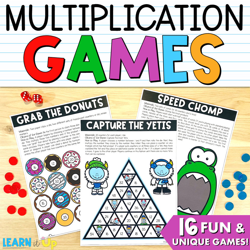 Multiplication Games to Build Math Fact Fluency
