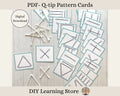 Cotton Swab Pattern Cards- Montessori preschool printable- Preschool- Kindergarten- Special Education- Toddler Quiet Time Activity-PDF