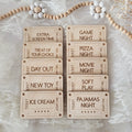 Behaviour Management Tools Wooden Token Set of Appreciation, Reward System, Children Reward Ticket System, Kids Motivational Wood Coins Gift