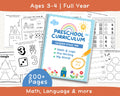 Back to School Bundle for Ages 3-4 | Preschool Curriculum Worksheets | Homeschool Pre-K Printables | ABC, Writing & Counting Activities