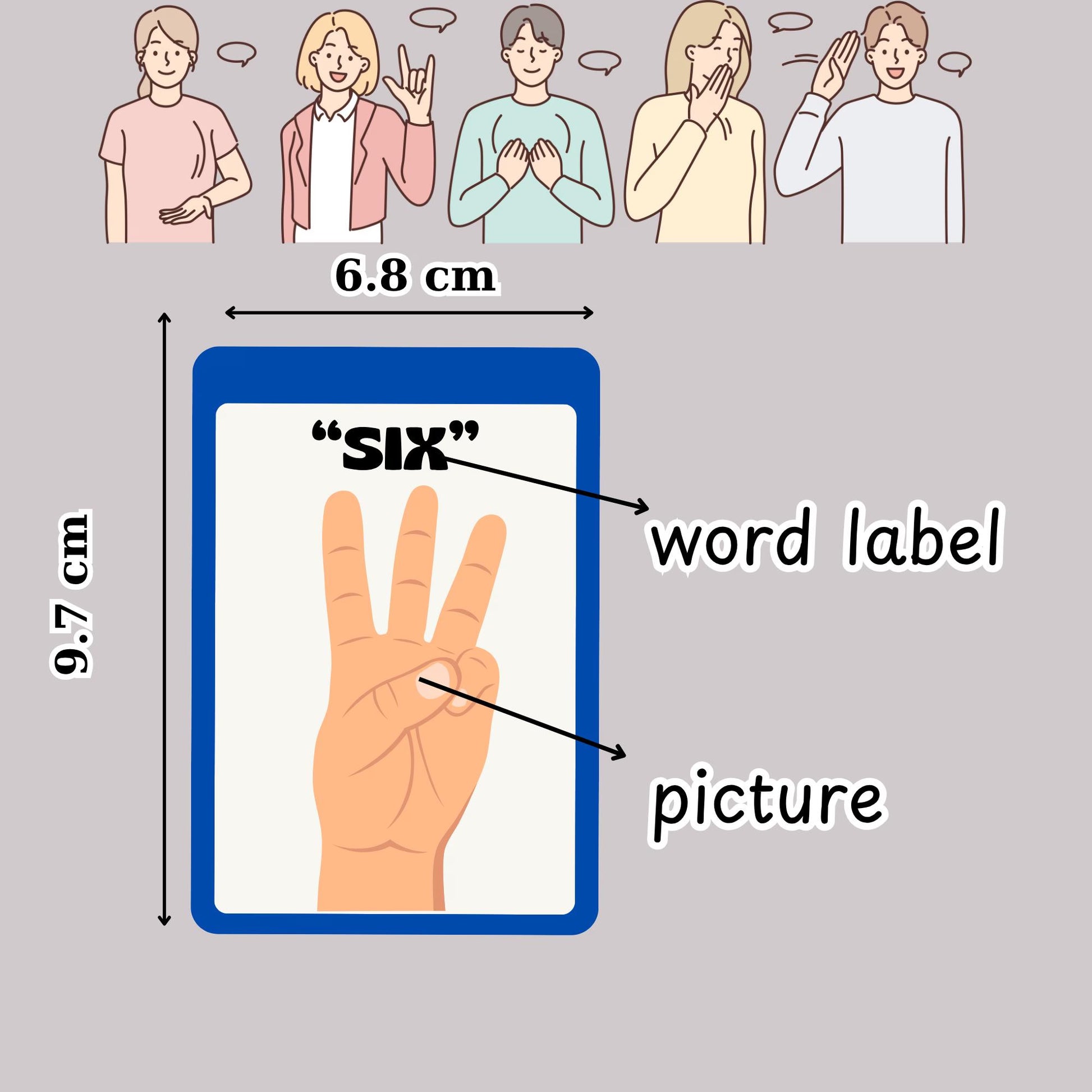 Sign Language Flashcards, ASL Alphabet, Daily Words and Numbers, Printable Beginner PDF Set, Learn American Sign Language for Kids