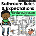 Preschool Classroom Rules Bundle | Posters, Mini Books & Behavior Expectations | Back to School Printables