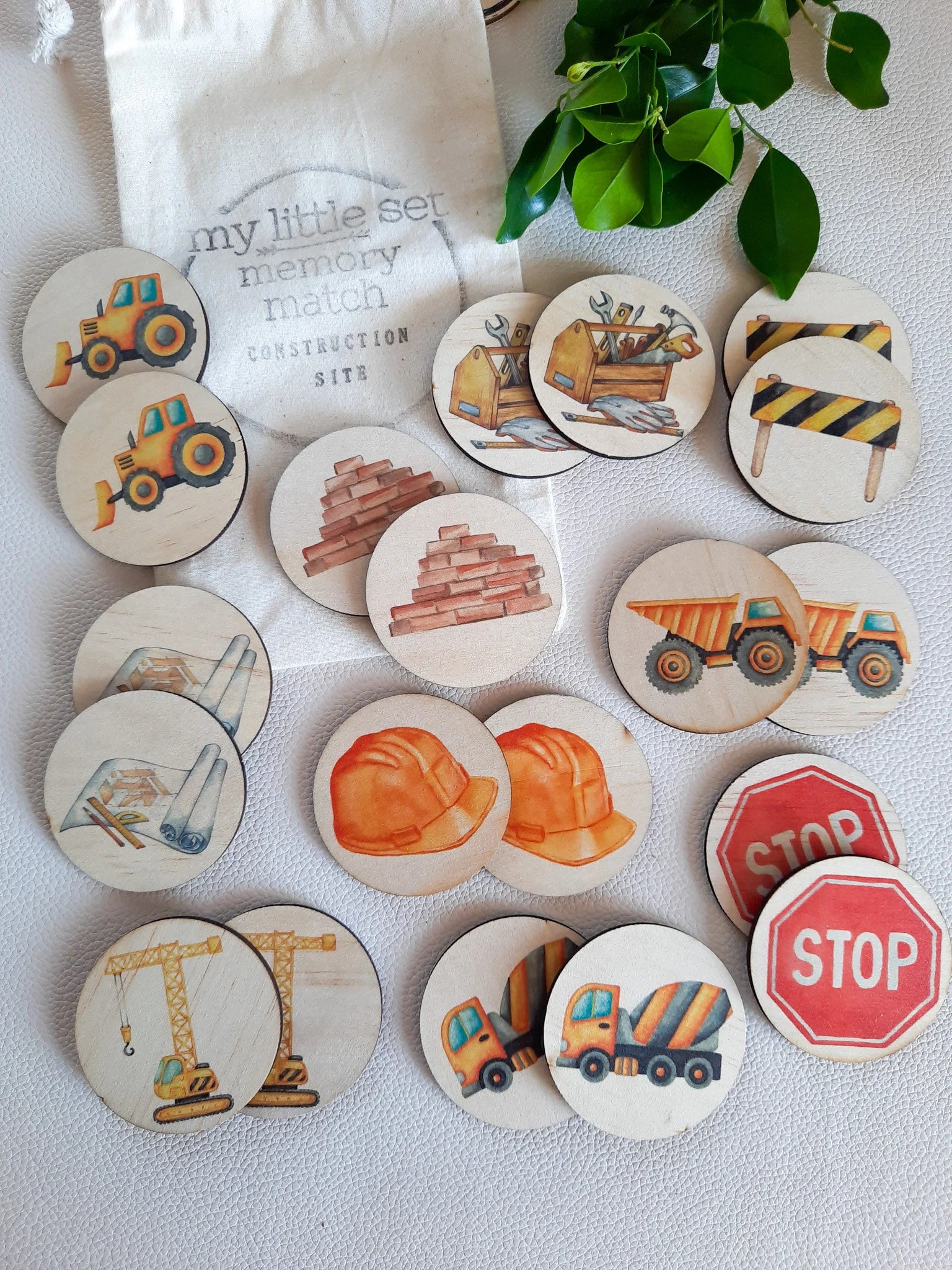 Wooden Memory Game, Construction Game, Memory Match, Story Stones, Educational Resources, Learning Resources, Montessori Toys For Kids