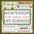 Montessori Science Plant & Animal Sort