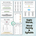 Printable Spelling Workbook for Kids | Vowels Consonants, Sight Words, Rhyming Words, Homophones | Spelling Guide | Homeschool & Classroom