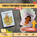 Bible Verse Memory Cards for Kids – 100 Printable Scripture Cards with Illustrations | Christian Learning Activity | Sunday School