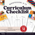 Montessori Elementary Curriculum Checklist | Homeschool Planning Guide | Educational Tracker Ages 6-12 | Teacher Parent Resource