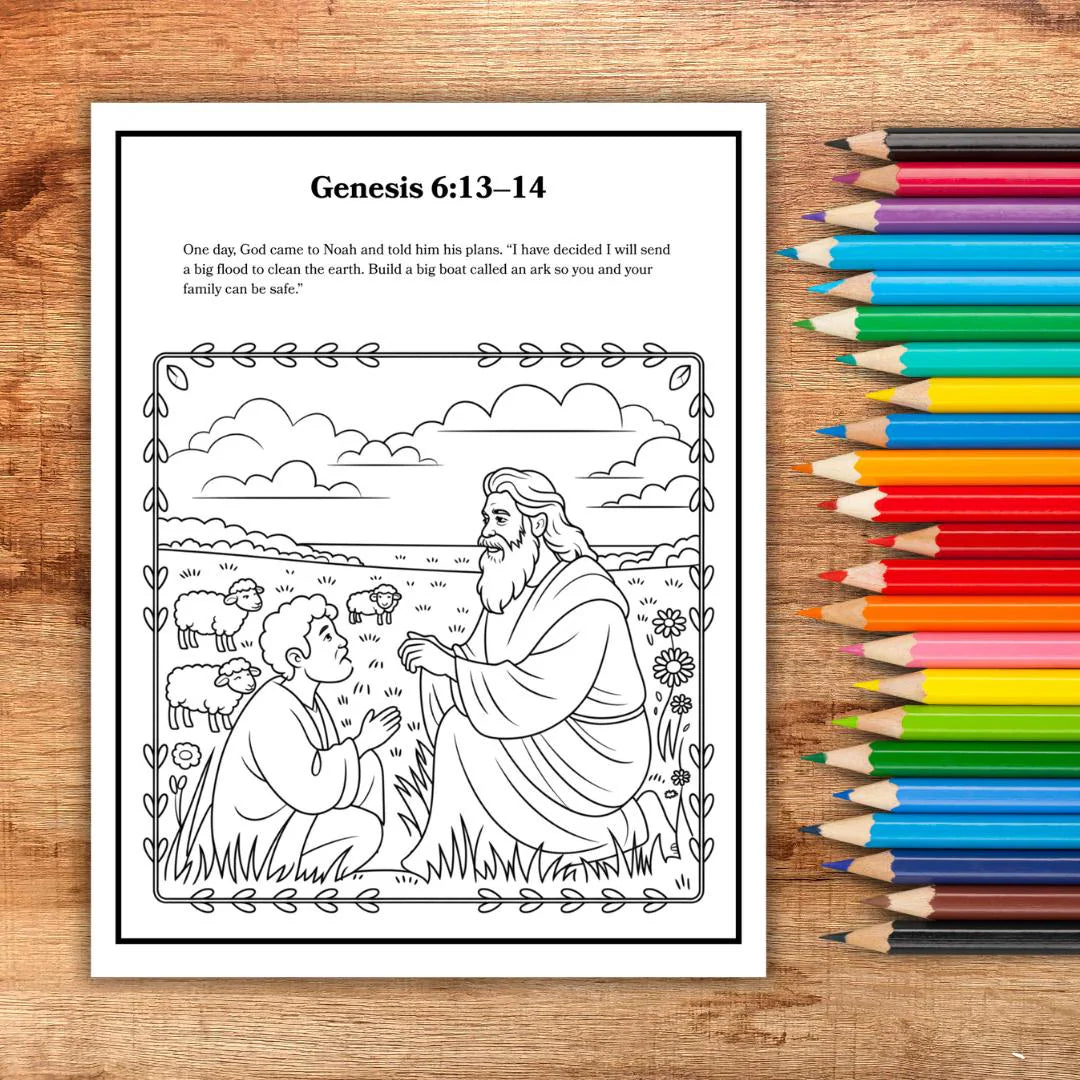 Noahs Ark for Kids Noahs Ark Coloring Pages Bible Stories for Kids Bible Study Church VBS Vacation Bible School Activities Sunday School Kid