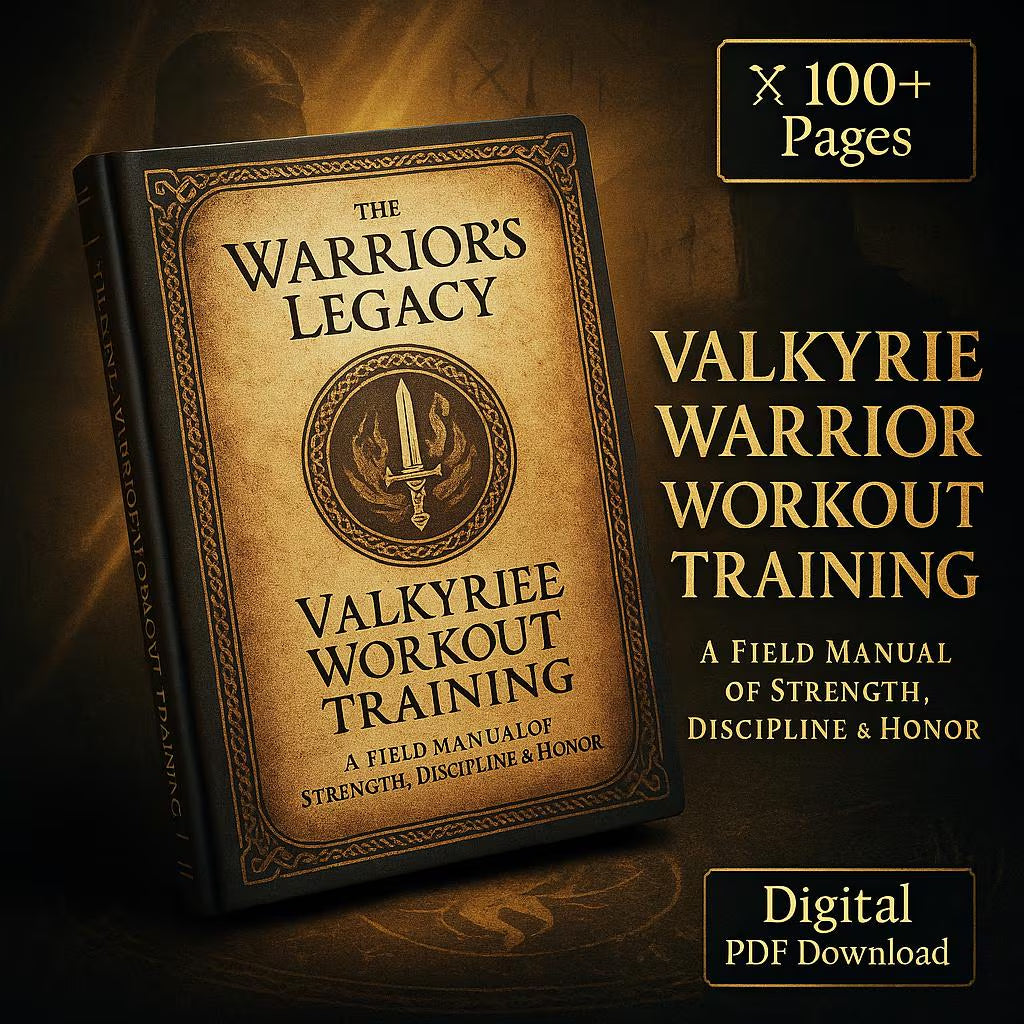 Valkyrie Warrior Workout Training eBook | Norse Fitness Field Manual | At-Home Warrior Strength & Discipline Guide