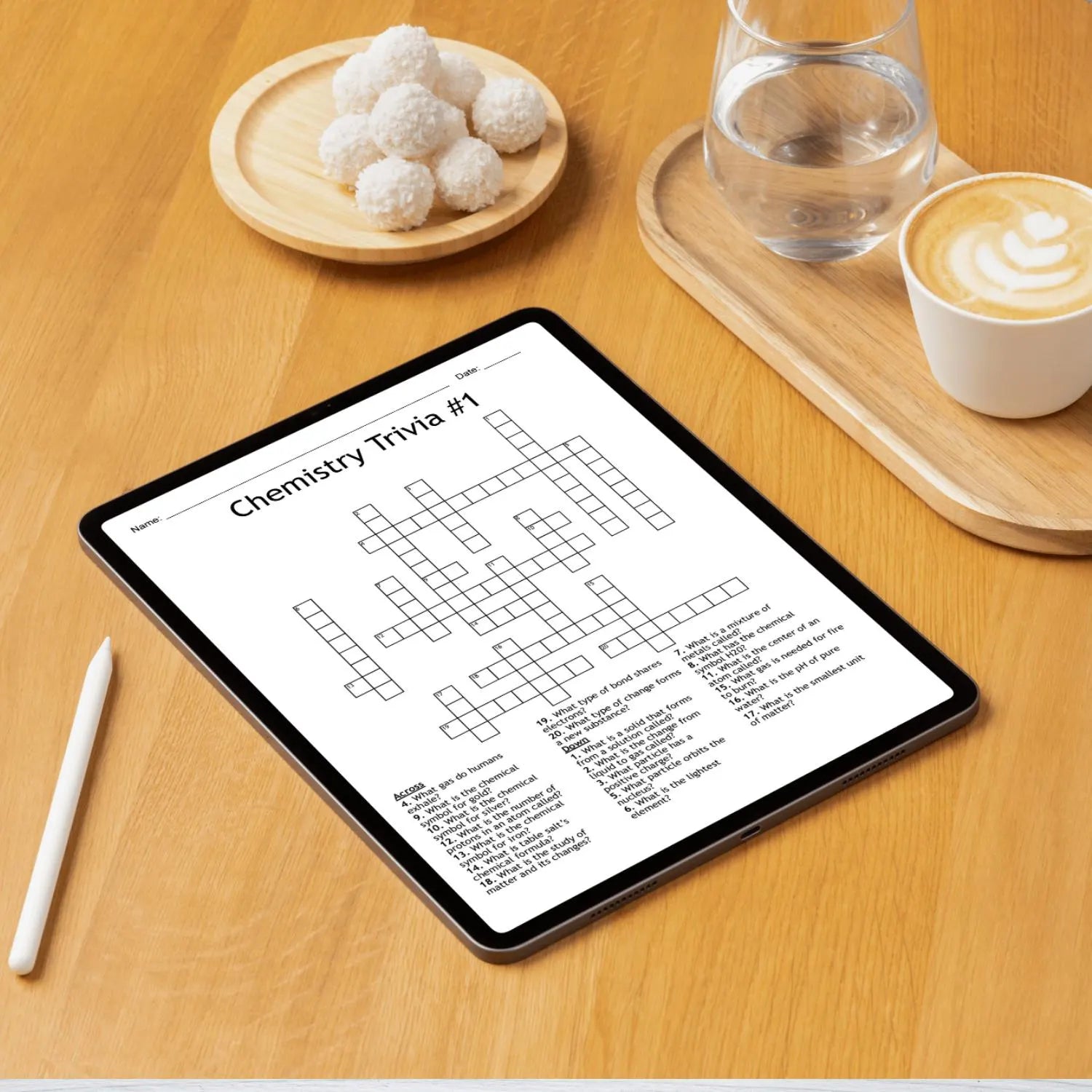 Printable STEM Crossword Puzzle Bundle | 20 Science, Technology, Math Puzzles with Answer Keys | Educational Classroom & Homeschool Activity