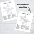 Printable STEM Crossword Puzzle Bundle | 20 Science, Technology, Math Puzzles with Answer Keys | Educational Classroom & Homeschool Activity