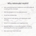 Fifth Grade Minimalist Math Homeschool Curriculum