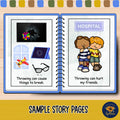 Behavior Social Story Collection | No Hitting, Biting, Spitting, Throwing | Social Emotional Learning & Behavior Management