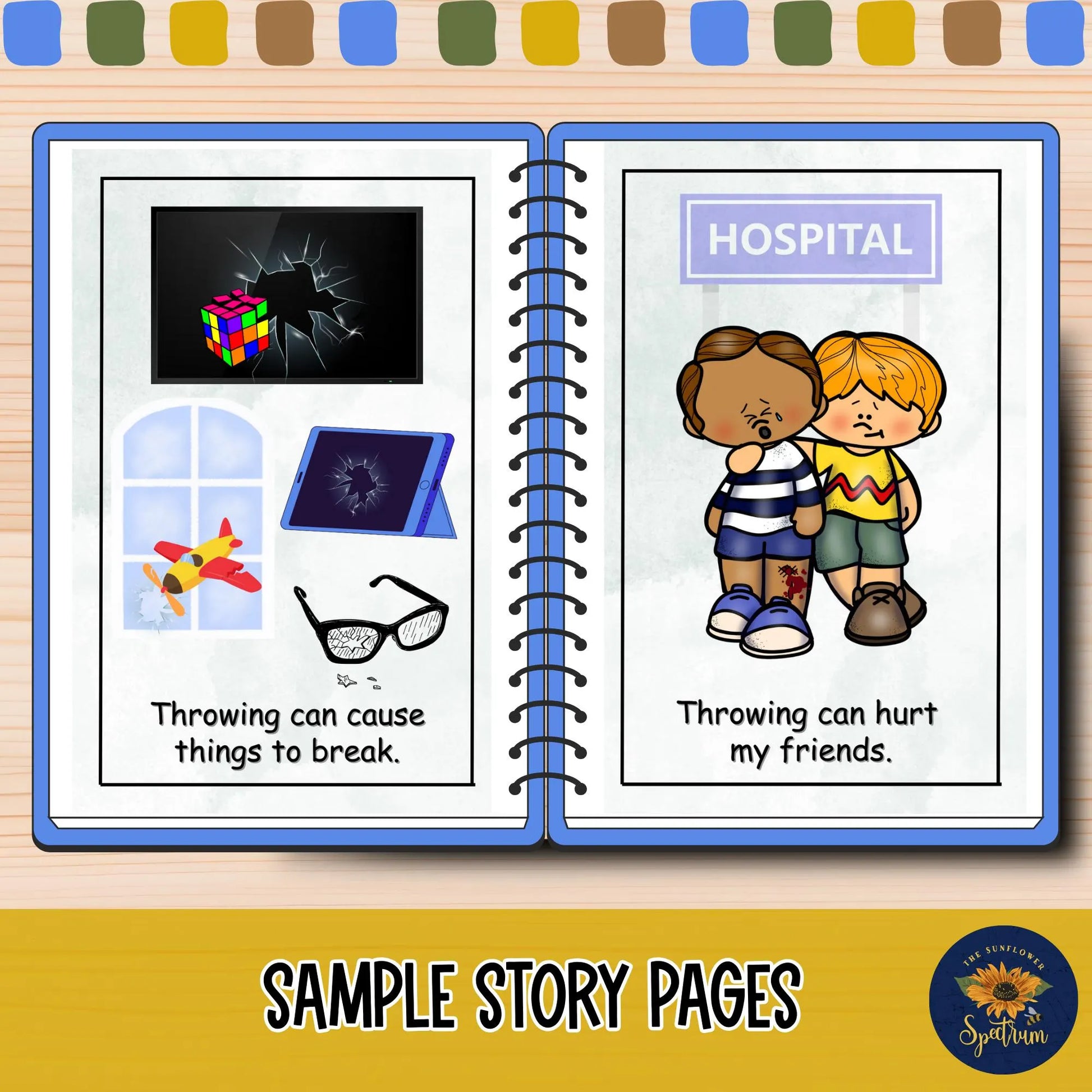 Behavior Social Story Collection | No Hitting, Biting, Spitting, Throwing | Social Emotional Learning & Behavior Management