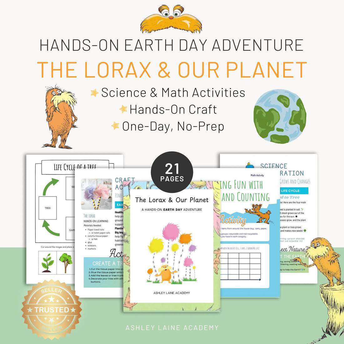 Lorax Science Unit Study + Earth Day Science Preschool Curriculum Morning Basket Homeschool Resources Homeschooling Kindergarten Montessori