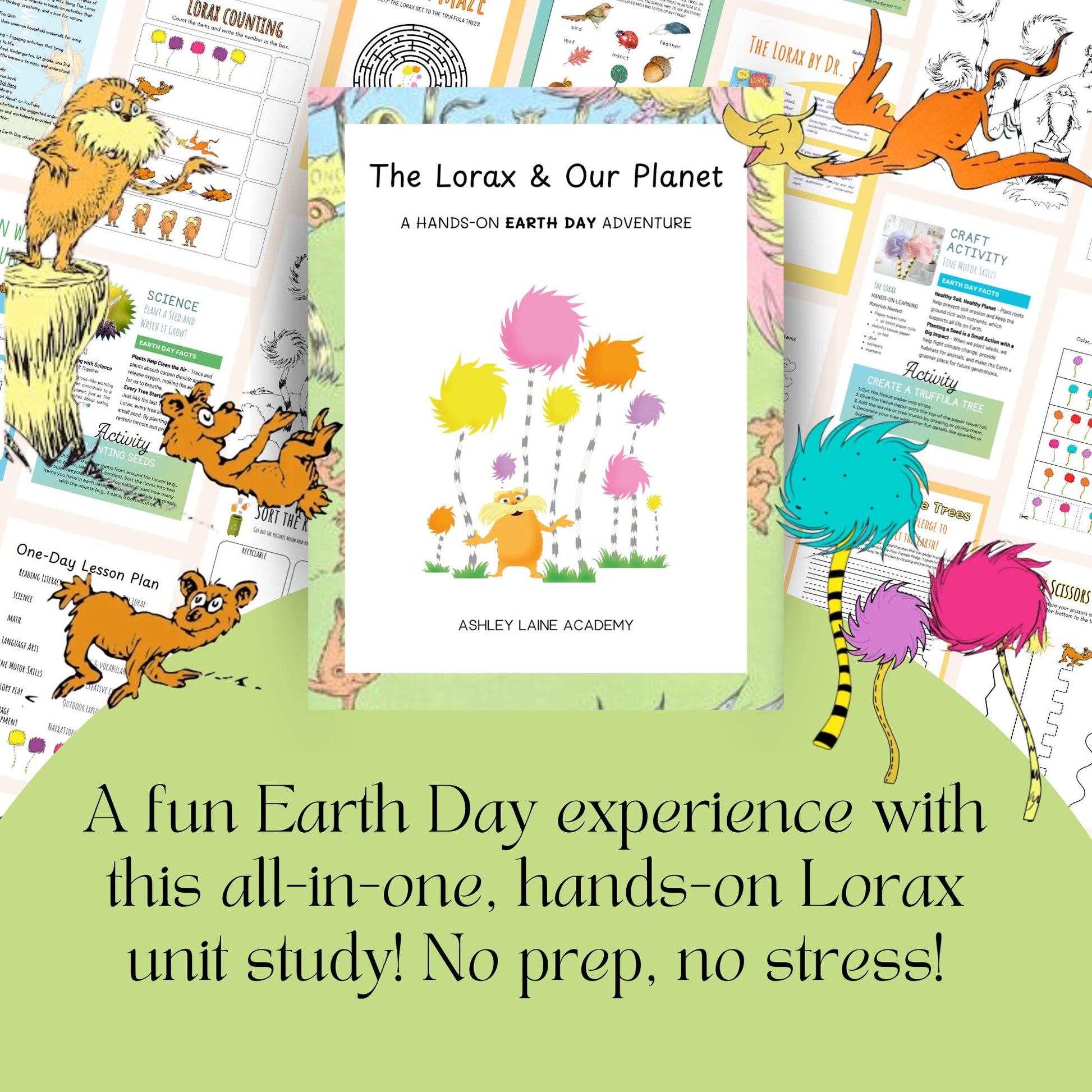 Lorax Science Unit Study + Earth Day Science Preschool Curriculum Morning Basket Homeschool Resources Homeschooling Kindergarten Montessori