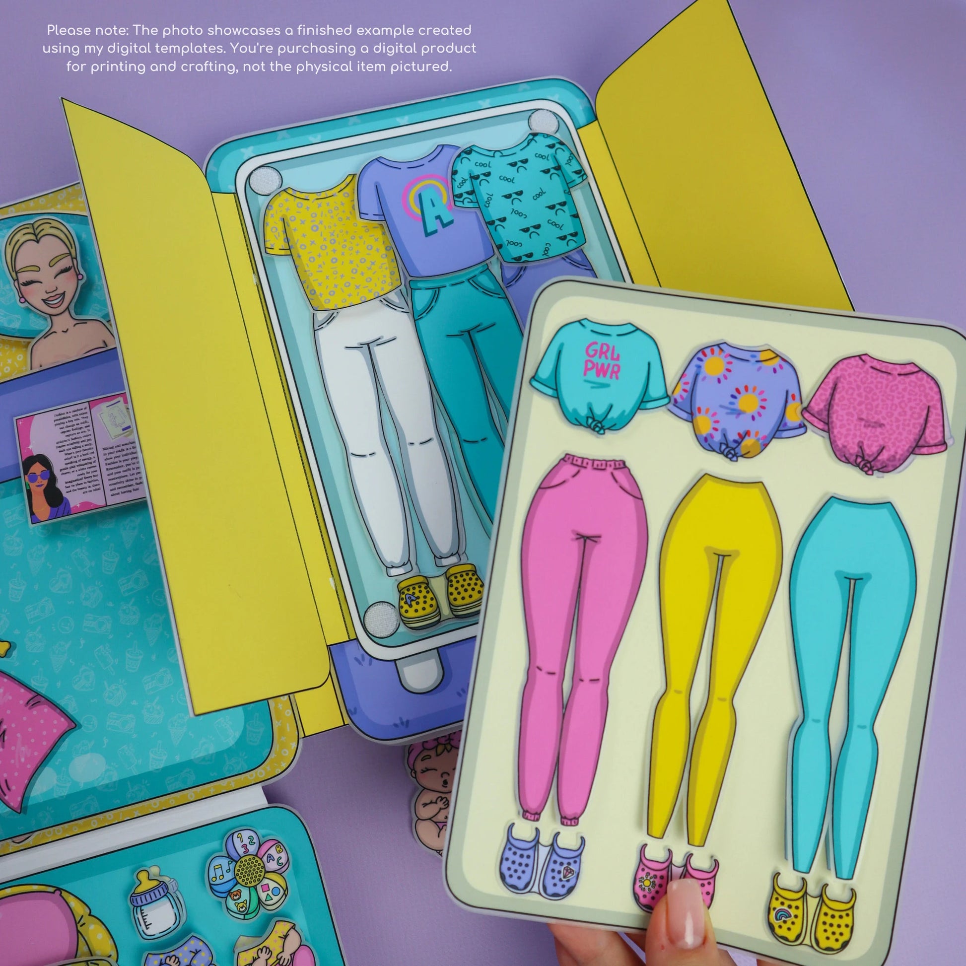 Printable DIY project Dream Dollhouse with Paper Dolls Busy Book & Activities for Kids PDF