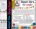Welcome Letter, Meet the Teacher Template EDITABLE, Classroom Supply List, Back to School, School Supply List, Printable