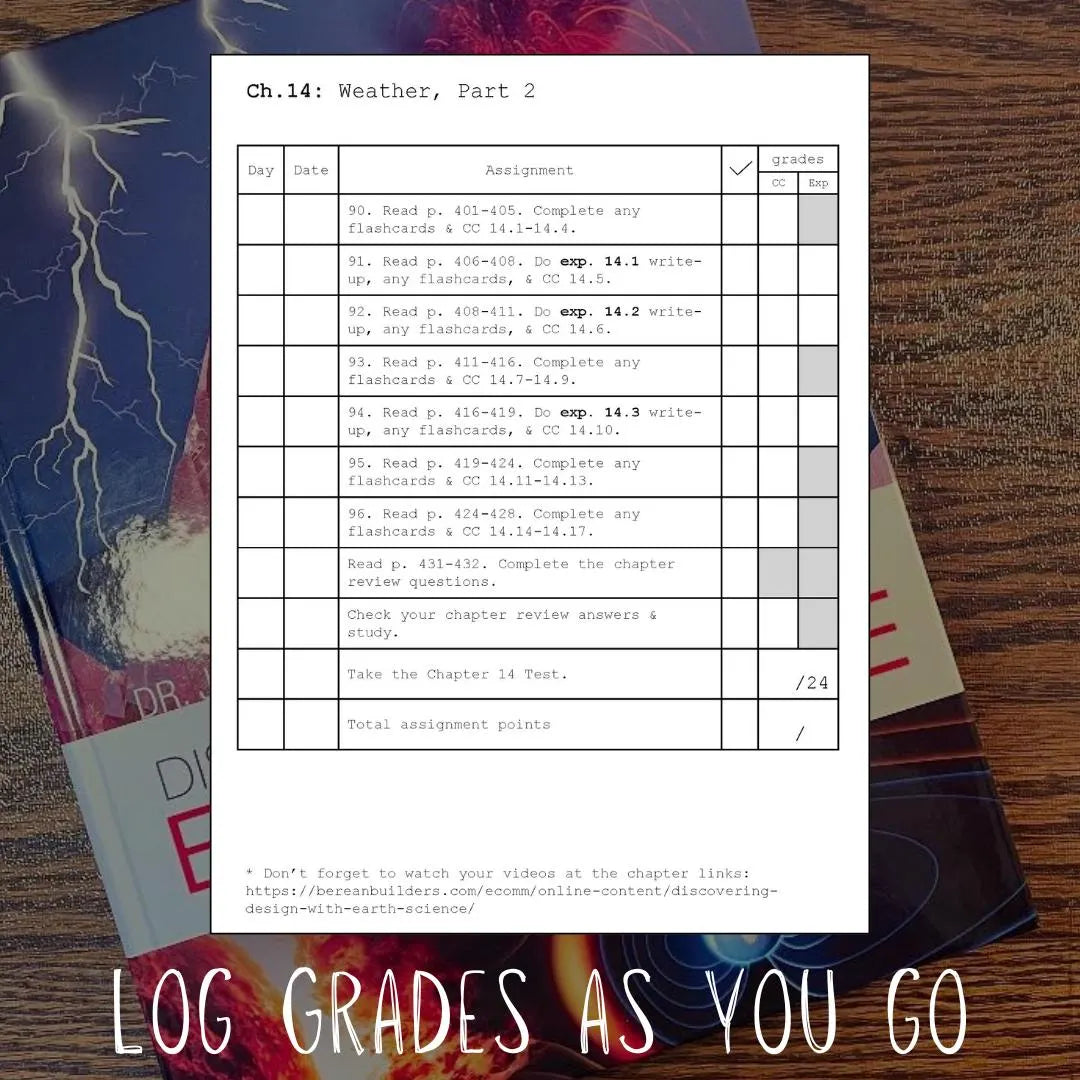 Berean Builders Discovering Design With Earth Science: Lesson Plans & Grading