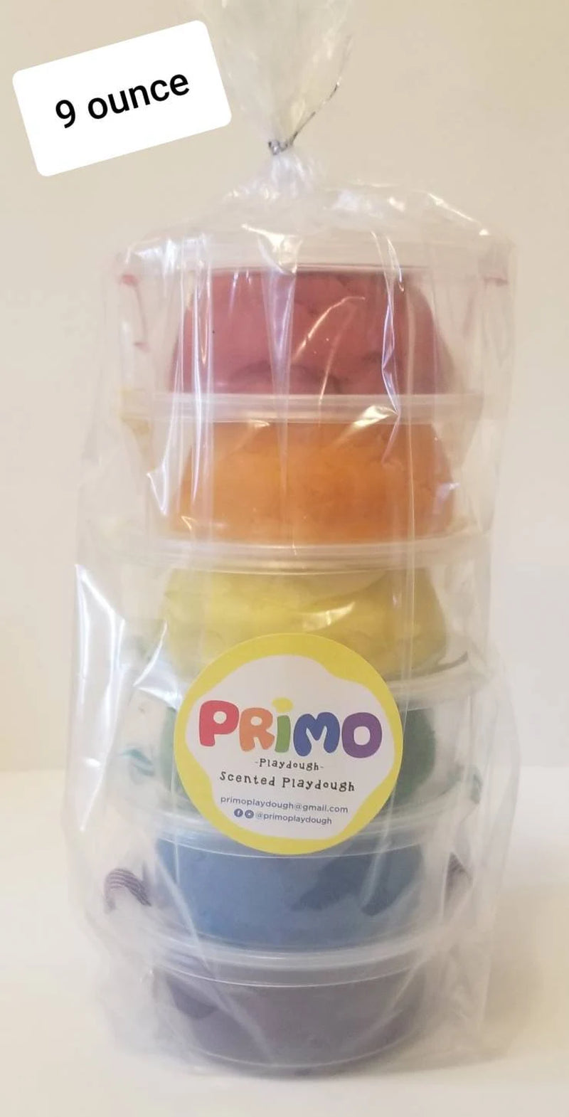 Rainbow 6-Pack Scented Playdough With Fruit Scents - Play Dough, Play Doh, Non-Toxic, Kids Childrens Birthday Party Favors, Primo, Kid Toy