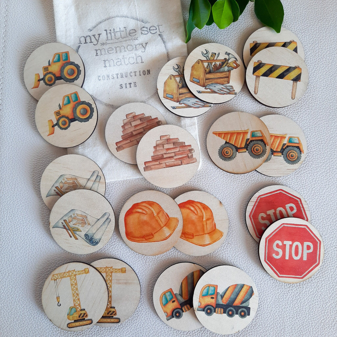 Wooden Memory Game, Construction Game, Memory Match, Story Stones, Educational Resources, Learning Resources, Montessori Toys For Kids