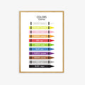 Colors Poster in English & Spanish, Bilingual Printable Poster, Classroom and Home Decor, Wall Art, Spanish Vocabulary, Centers, Educational