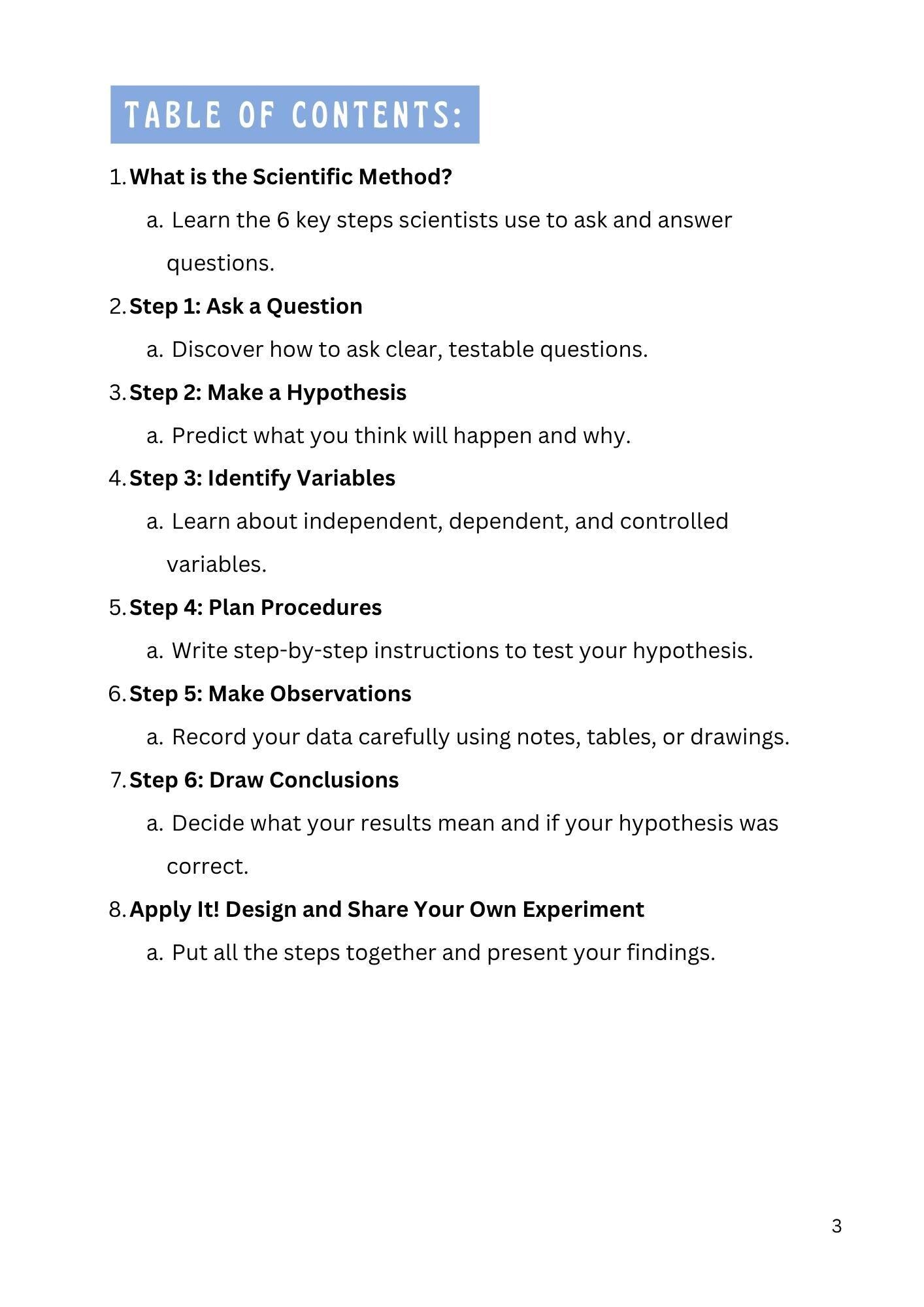 Scientific Method Unit Study | Homeschool Science Curriculum | Ages 8-11 | 8 Lessons | STEM Activities