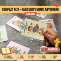 Bible Verse Memory Cards for Kids – 100 Printable Scripture Cards with Illustrations | Christian Learning Activity | Sunday School