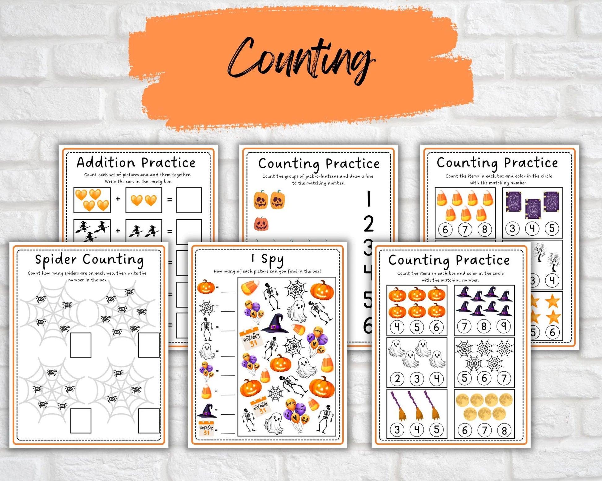 Printable Halloween Preschool Activity Bundle