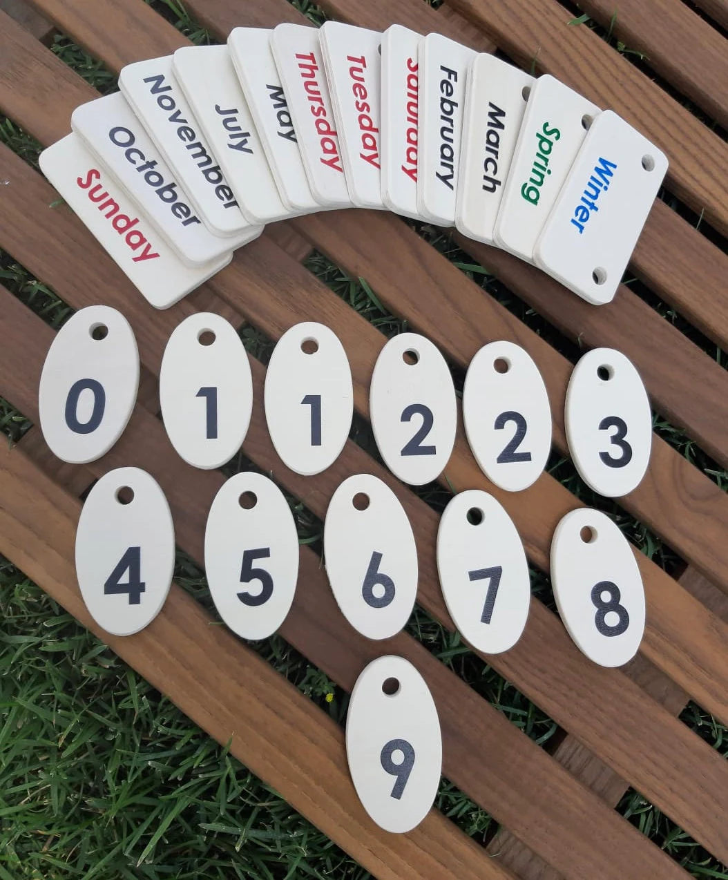 Wooden Calendar / English Calendar