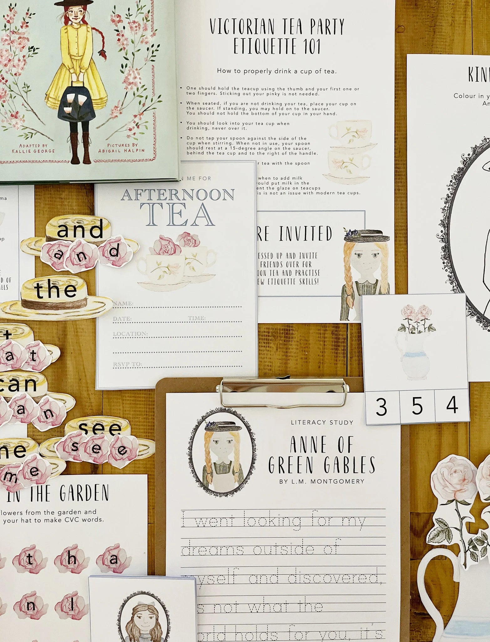Literacy Mini Study | L.M. Montgomery | Anne of Green Gables Printables