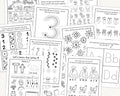 Back to School Bundle for Ages 3-4 | Preschool Curriculum Worksheets | Homeschool Pre-K Printables | ABC, Writing & Counting Activities
