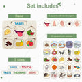 Educational wood toys, Five Senses matching cards, educational toys, Montessori toys toddler toys gifts for kids toys and games Waldorf toys