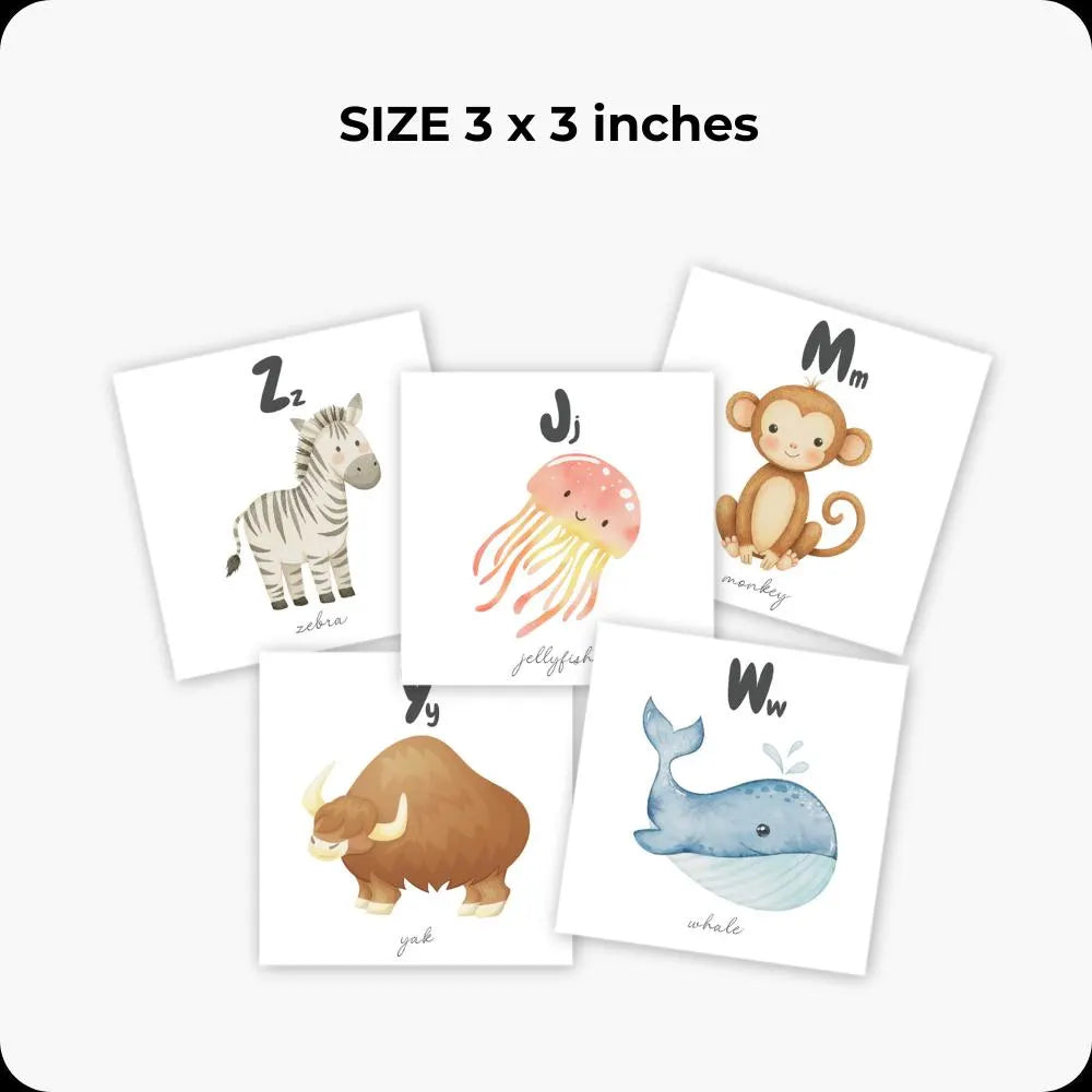 Montessori Flashcards Bundle | ABC Alphabet + Numbers 1–10 | Printable Preschool Learning Cards | Educational Kids Wall Decor