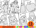 Fall Dot Marker Printable, Fall Do a Dot Activity, Dot Marker Coloring Pages, Fine Motor Activity, Preschool Skills, Fall Dot Marker Sheets