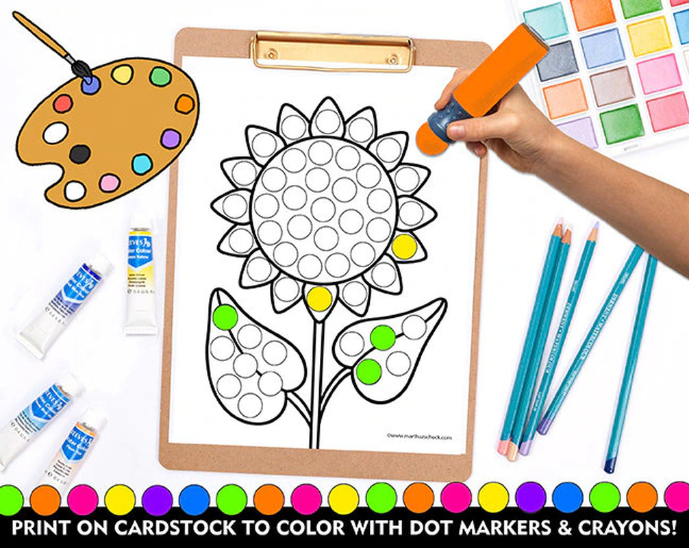 Fall Dot Marker Printable, Fall Do a Dot Activity, Dot Marker Coloring Pages, Fine Motor Activity, Preschool Skills, Fall Dot Marker Sheets