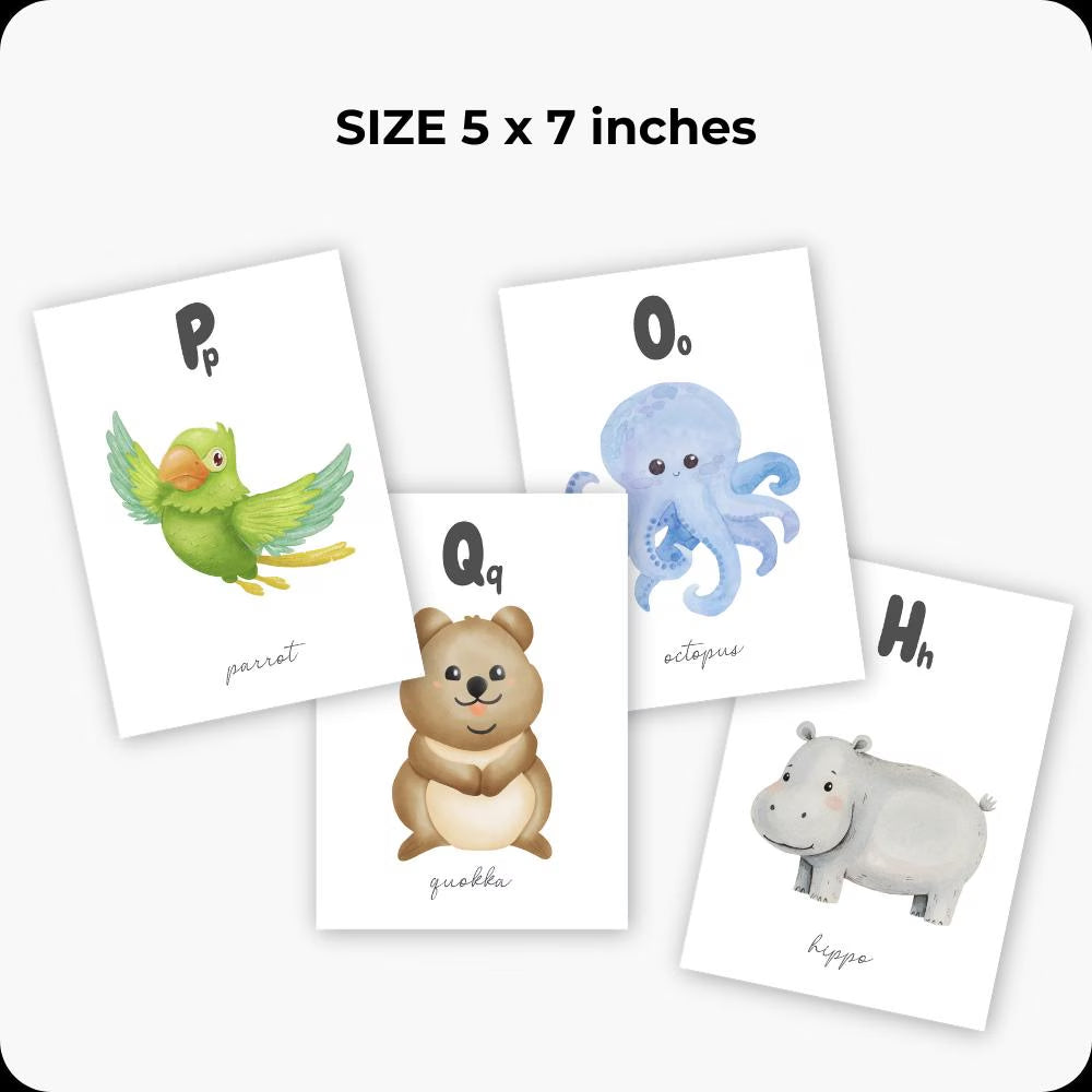 Montessori Flashcards Bundle | ABC Alphabet + Numbers 1–10 | Printable Preschool Learning Cards | Educational Kids Wall Decor