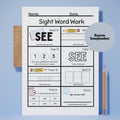 20-Page Sight Word Worksheets for PreK & Kindergarten | Printable Early Reading Practice