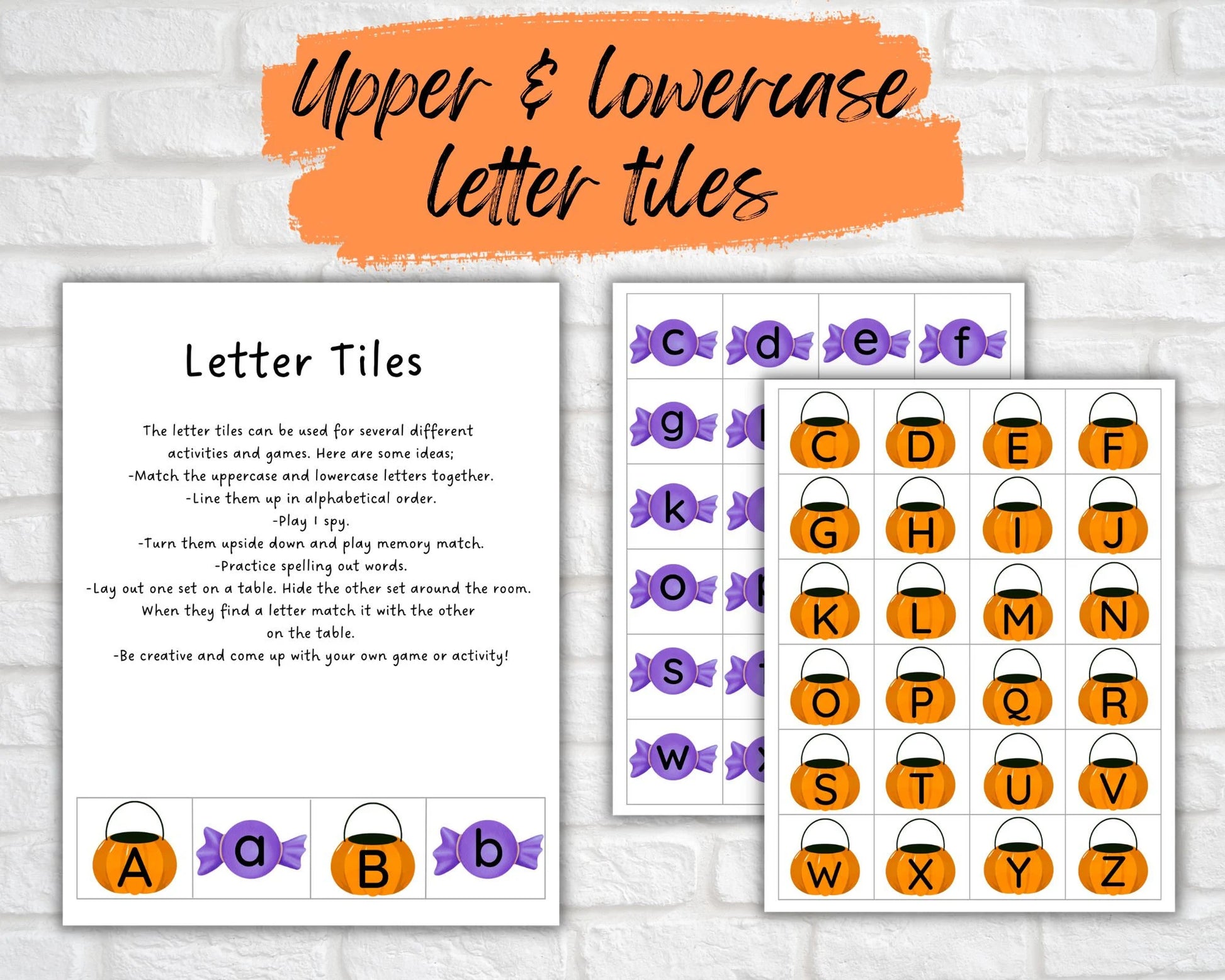 Printable Halloween Preschool Activity Bundle
