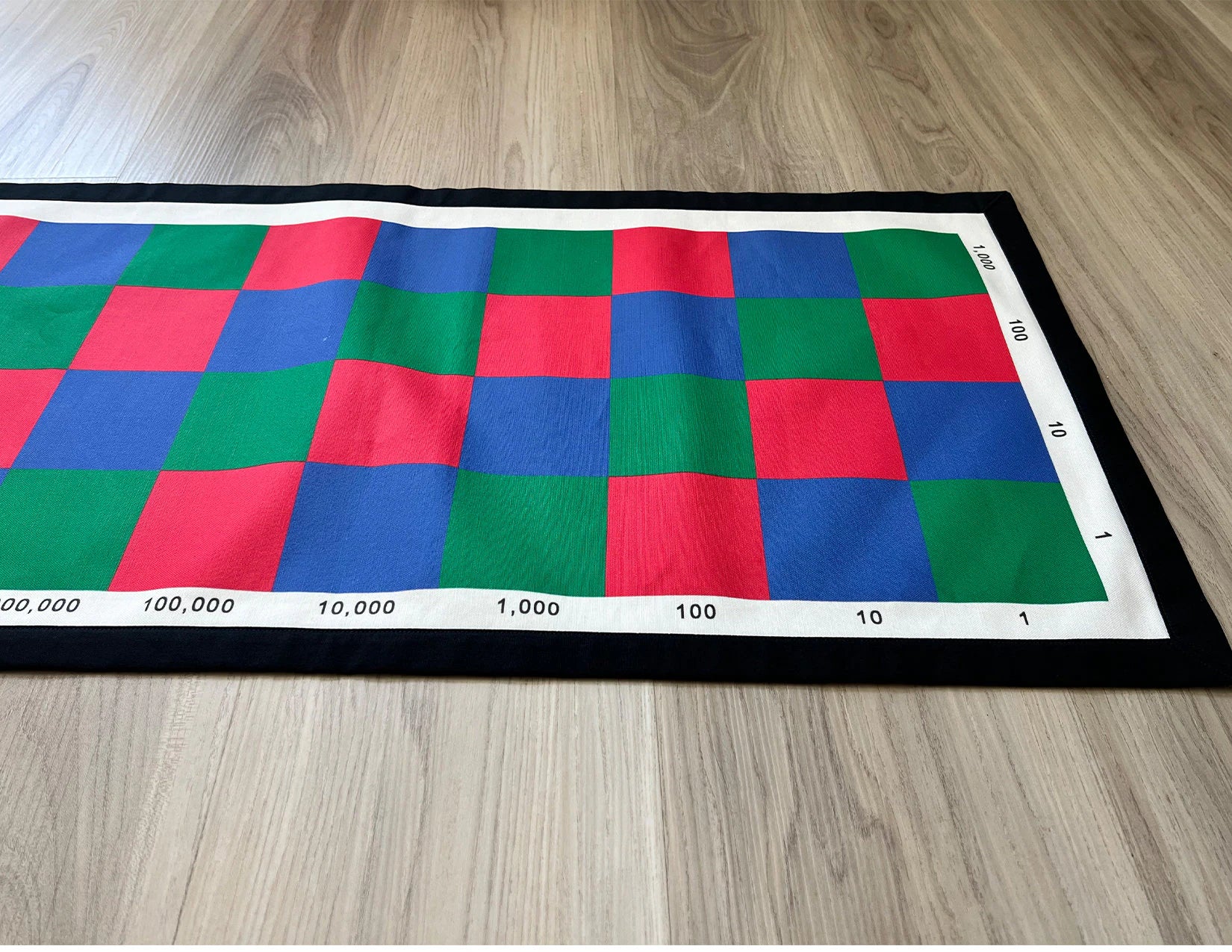 Multiplication Checkerboard Math (Printed), (Cotton Fabric) Montessori Checkerboard Mat, Montessori work mat, Montessori