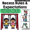 Preschool Classroom Rules Bundle | Posters, Mini Books & Behavior Expectations | Back to School Printables
