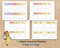 Place Value Charts & Posters – Whole Numbers – Base 10 Blocks – Tens, Ones – 2–7 Digit Numbers – Math Classroom Decor – Student Worksheets