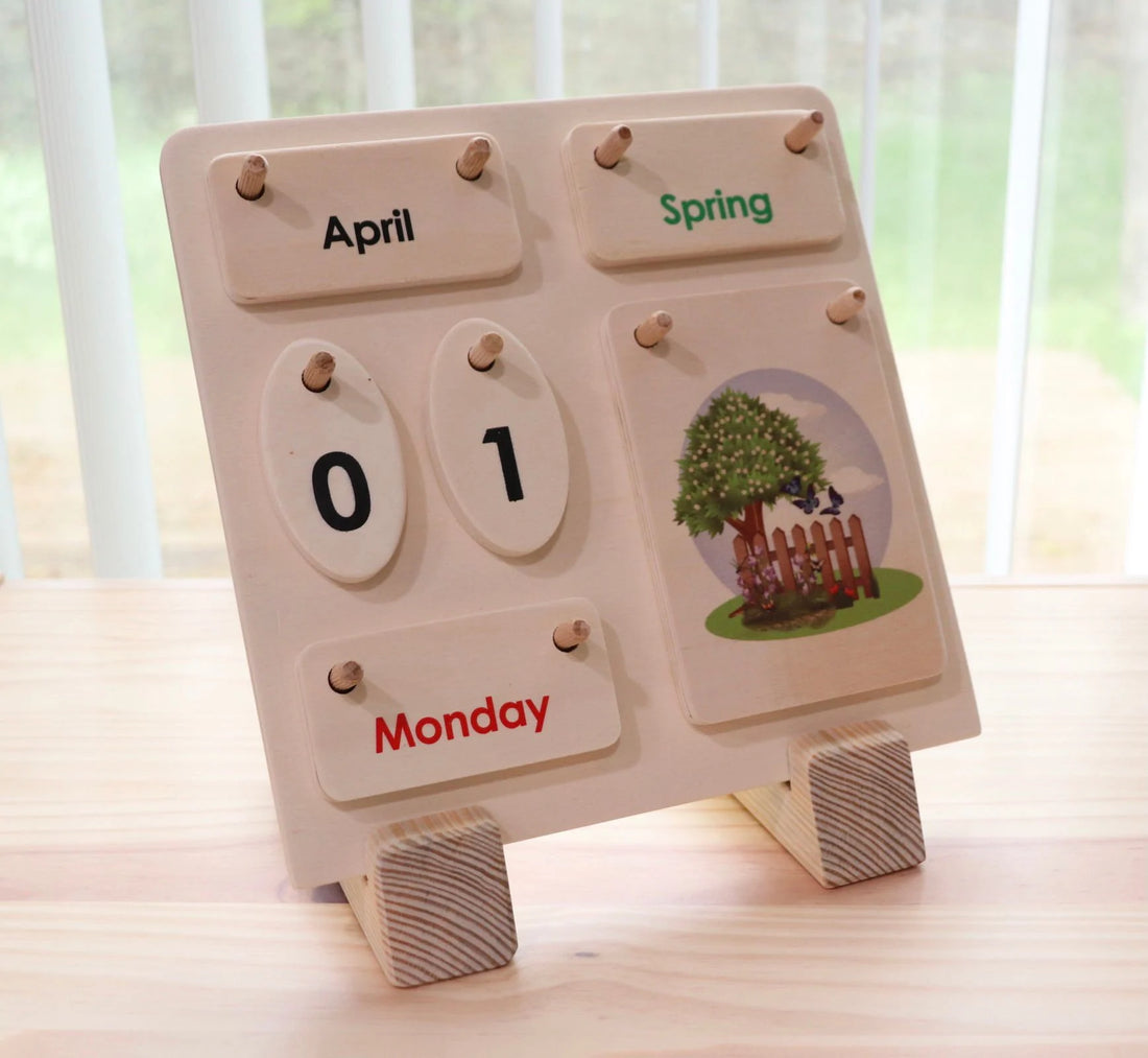 Wooden Calendar / English Calendar