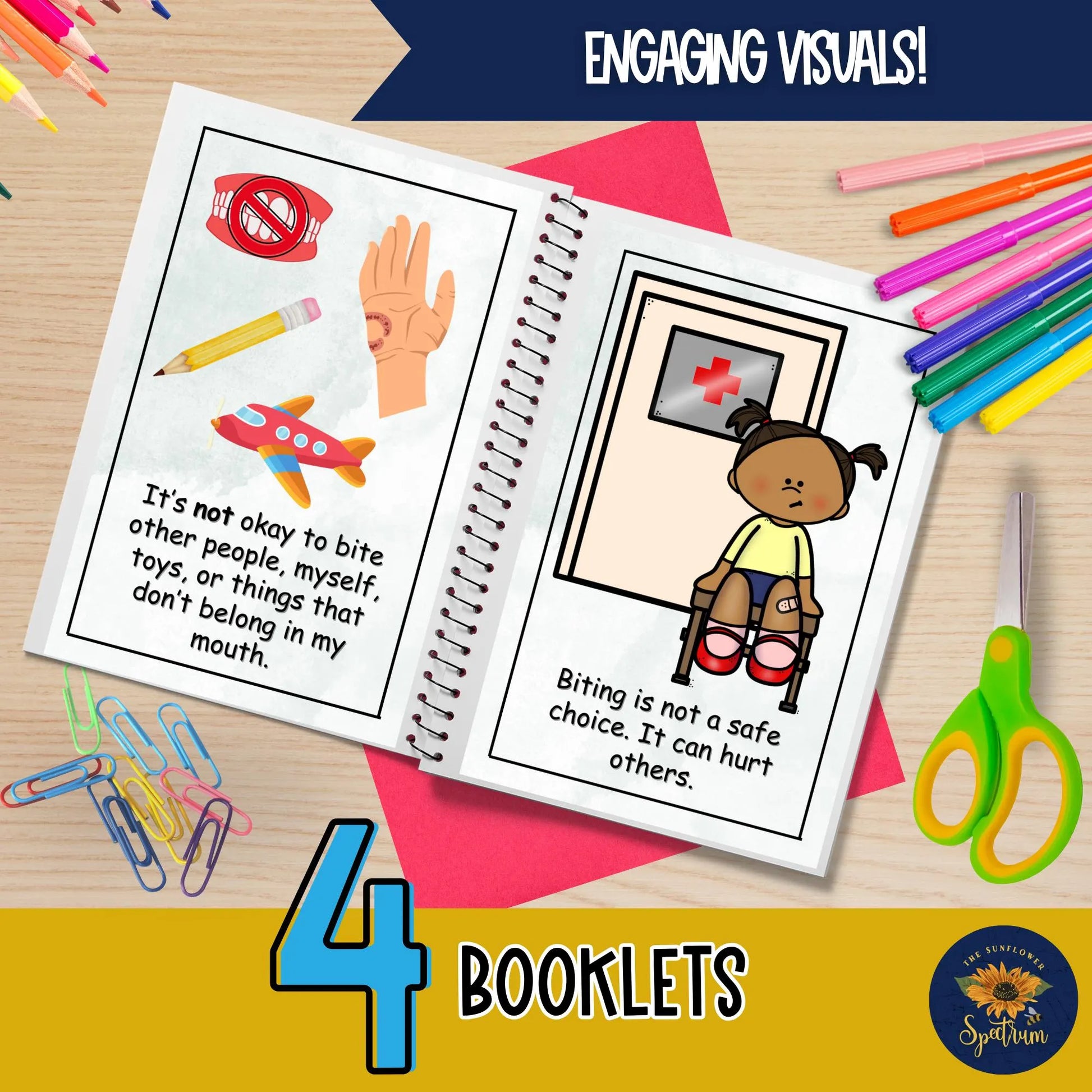 Behavior Social Story Collection | No Hitting, Biting, Spitting, Throwing | Social Emotional Learning & Behavior Management