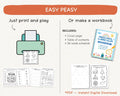 Back to School Bundle for Ages 3-4 | Preschool Curriculum Worksheets | Homeschool Pre-K Printables | ABC, Writing & Counting Activities