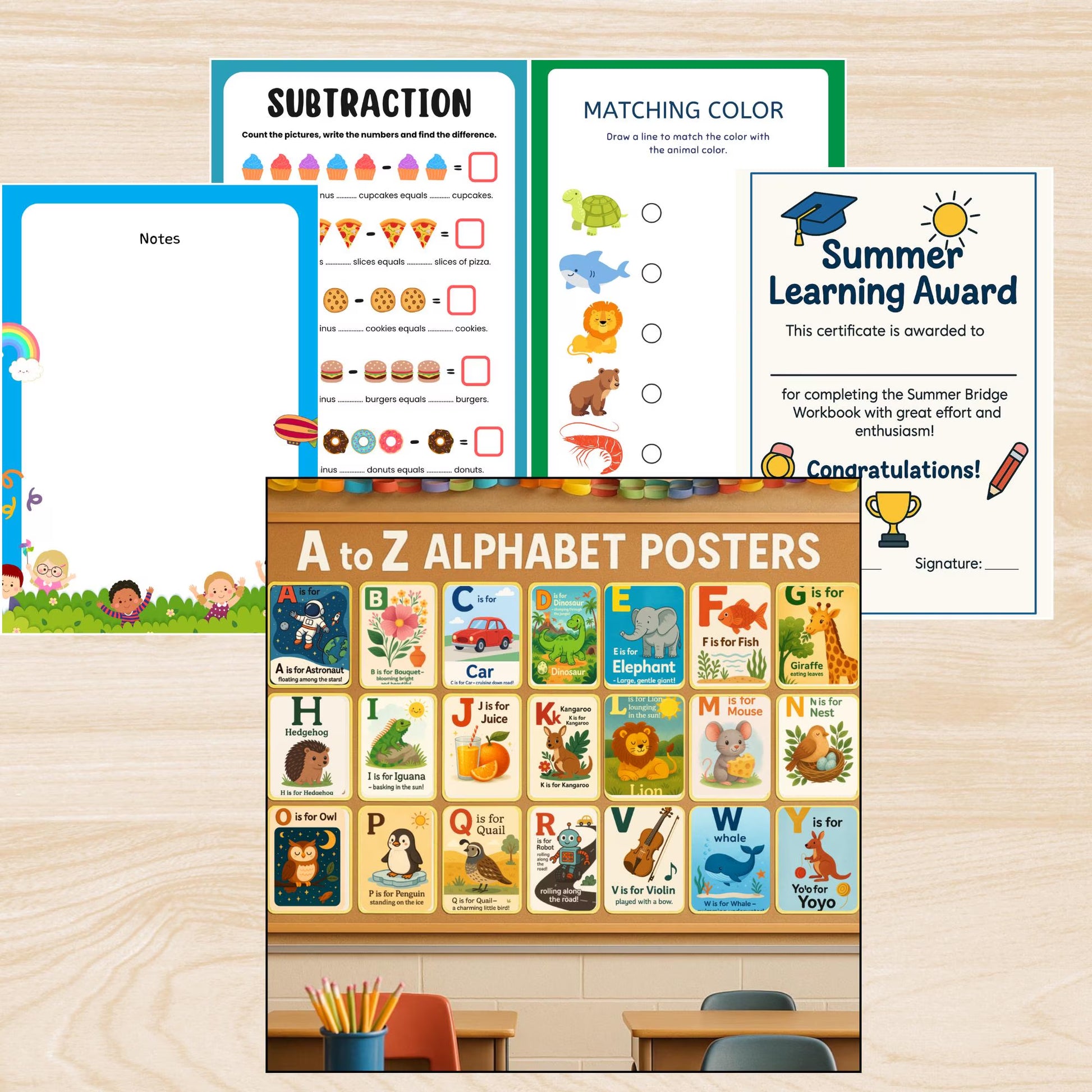 First Grade Printable Bundle,Printable First Grade Activity,Reading Comprehension Worksheets, Educational Classroom Worksheet,Back to school